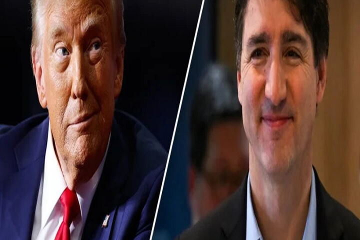 डोनाल्ड ट्रंप और जस्टिन ट्रूडो (तस्वीर क्रेडिट@kaankit)