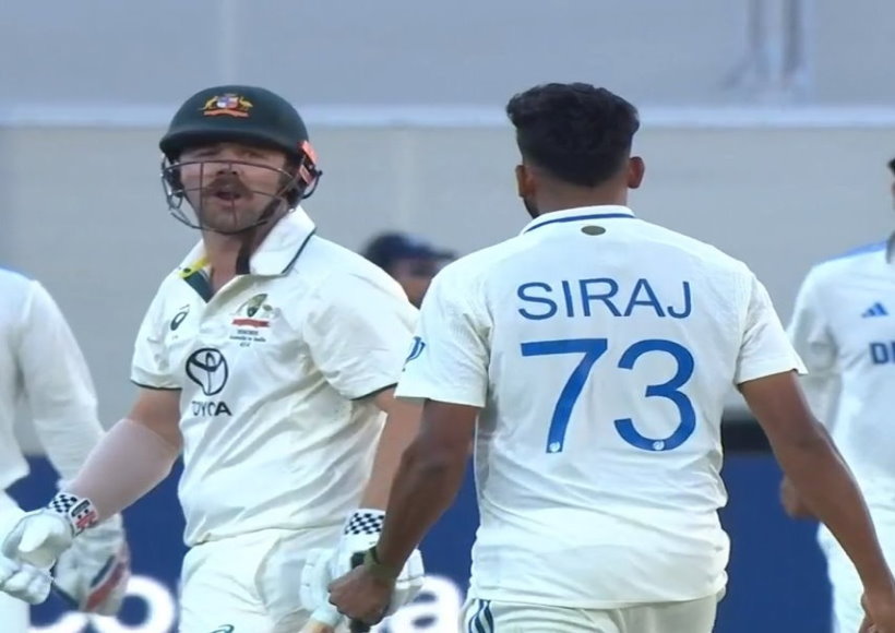 मोहम्मद सिराज और ट्रेविस हेड (तस्वीर क्रेडिट@JaikyYadav16)