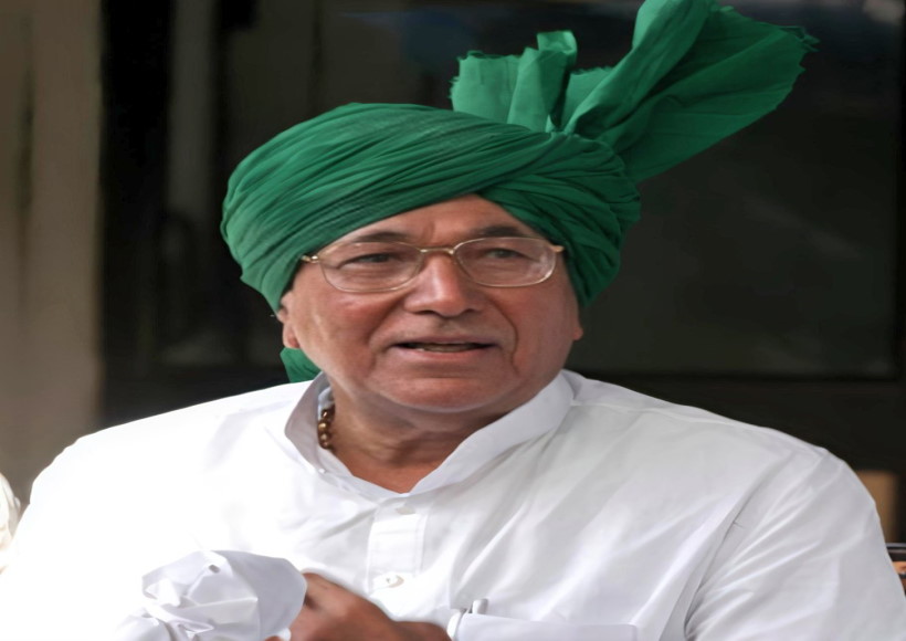 हरियाणा के पूर्व मुख्यमंत्री ओमप्रकाश चौटाला (तस्वीर क्रेडिट@soniyasinhaBJP)