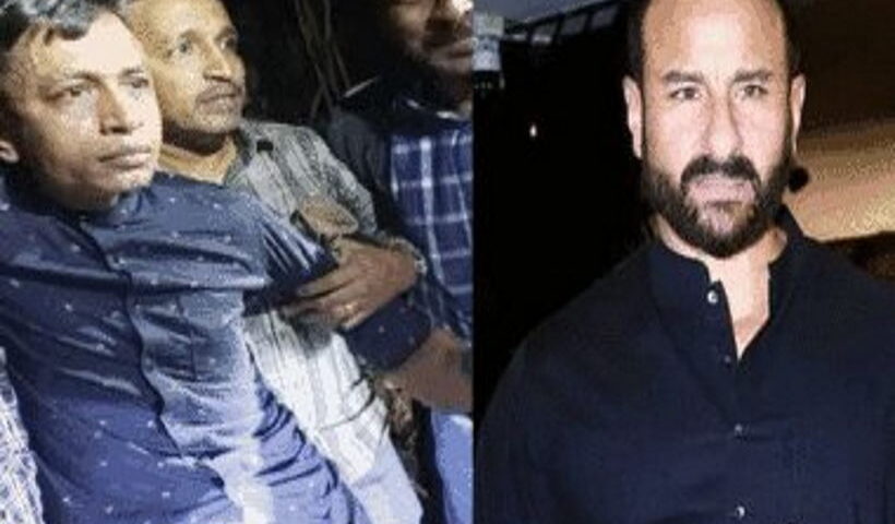 सैफ अली खान पर हमले का आरोपी शहजाद (तस्वीर क्रेडिट@Saurabh89851634)