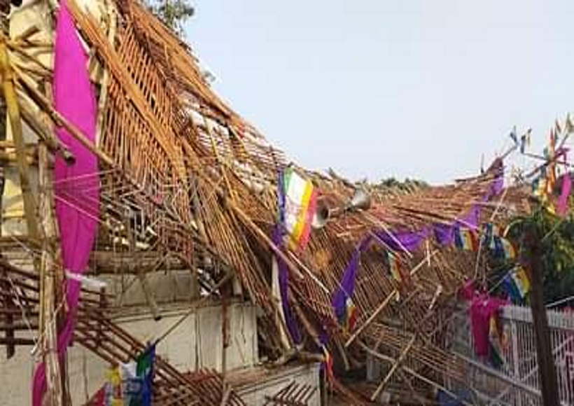 बागपत में निर्वाण लड्डू पर्व के दौरान हादसा (तस्वीर क्रेडिट@suman_pakad)