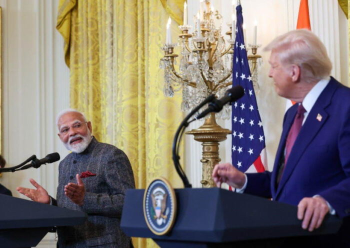 अमेरिकी राष्ट्रपति डोनाल्ड ट्रंप और प्रधानमंत्री नरेंद्र मोदी (तस्वीर क्रेडिट@sengarlive)