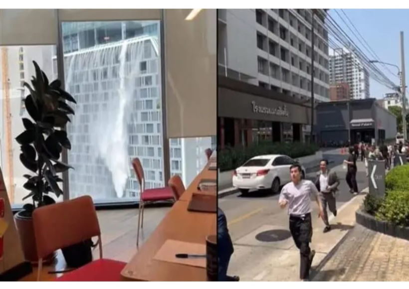 भूकंप से बैंकॉक में तबाही(तस्वीर क्रेडिट@SatishY0)