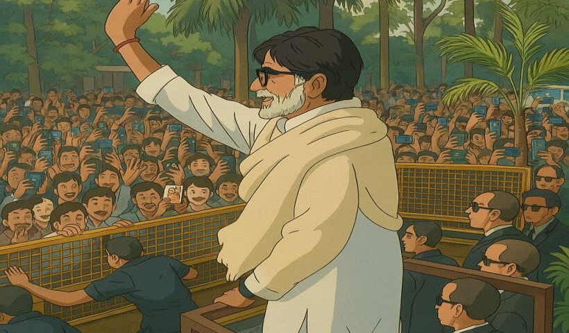 अमिताभ बच्चन बने 'घिबली' प्रशंसक (तस्वीर क्रेडिट@ashokmistry4545)