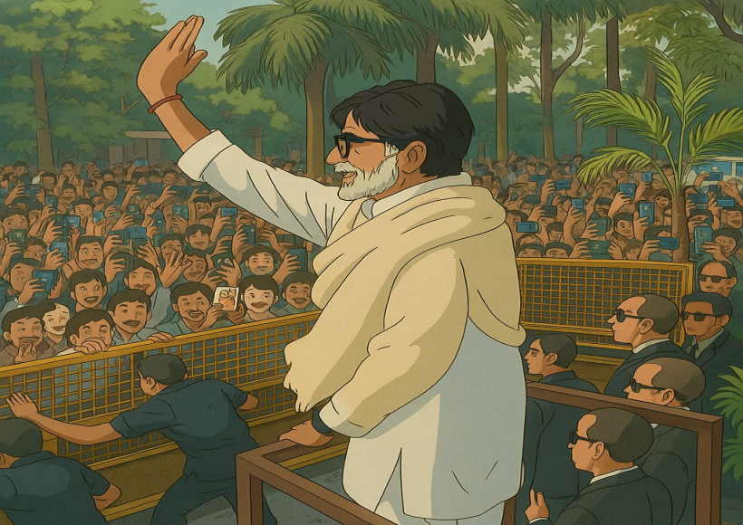 अमिताभ बच्चन बने 'घिबली' प्रशंसक (तस्वीर क्रेडिट@ashokmistry4545)