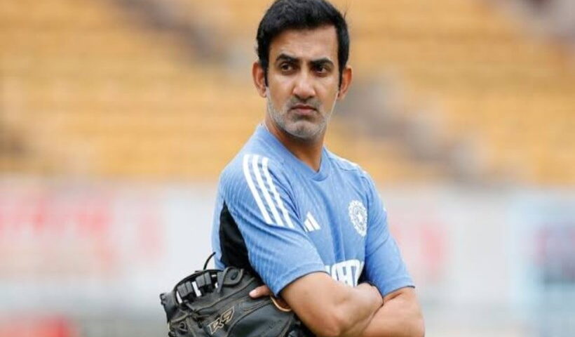 भारतीय क्रिकेट टीम के मुख्य कोच गौतम गंभीर (तस्वीर क्रेडिट@Poojab1177)