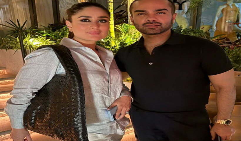 करीना कपूर,पाकिस्तानी फैशन डिजाइनर फराज मनन(तस्वीर क्रेडिट@SouleFacts)