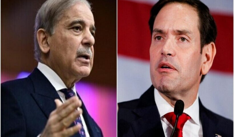 अमेरिकी विदेश मंत्री मार्को रुबियो और पाकिस्तानी प्रधानमंत्री शहबाज शरीफ