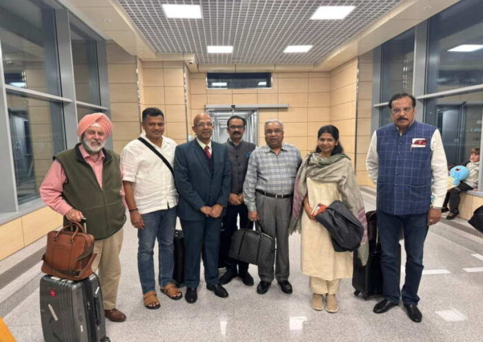 कनिमोझी के नेतृत्व में एक प्रतिनिधिमंडल मास्को पहुँची (तस्वीर क्रेडिट@ddsahyadrinews)