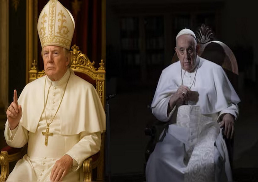 ट्रंप ने पोप का मजाक उड़ाया