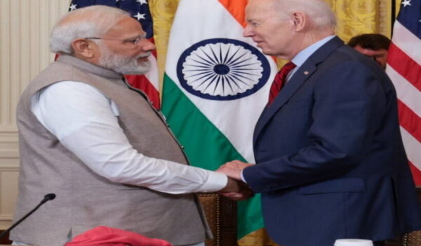 प्रधानमंत्री नरेंद्र मोदी और अमेरिकी राष्ट्रपति जो बाइडेन