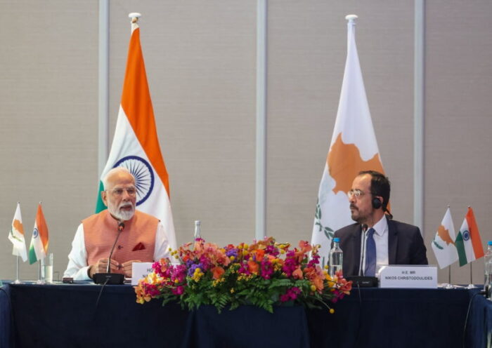 प्रधानमंत्री मोदी की साइप्रस यात्रा (तस्वीर क्रेडिट@MyGovHindi)