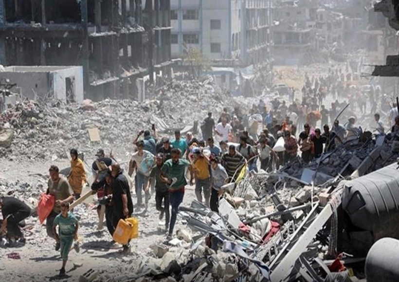 इजरायल ने गाजा में की भीषण बमबारी (तस्वीर क्रेडिट@TufailChaturve)