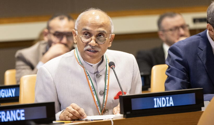 भारत के संयुक्त राष्ट्र में स्थायी प्रतिनिधि पर्वतनेनी हरीश (तस्वीर क्रेडिट@AIRNewsHindi)