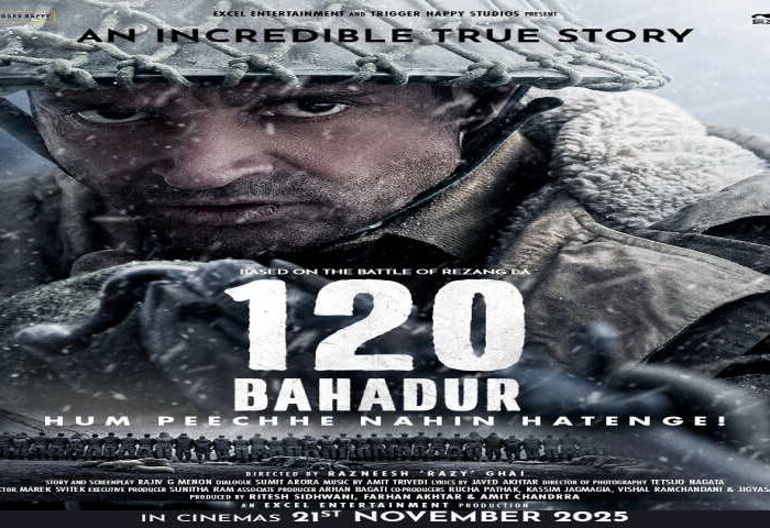 फरहान अख्तर स्टारर ‘120 बहादुर’ (तस्वीर क्रेडिट@FarOutAkhtar)