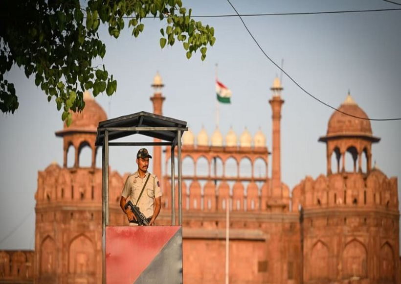 लाल किले में घुसपैठ की कोशिश नाकाम (तस्वीर क्रेडिट@JagvirS17815790)