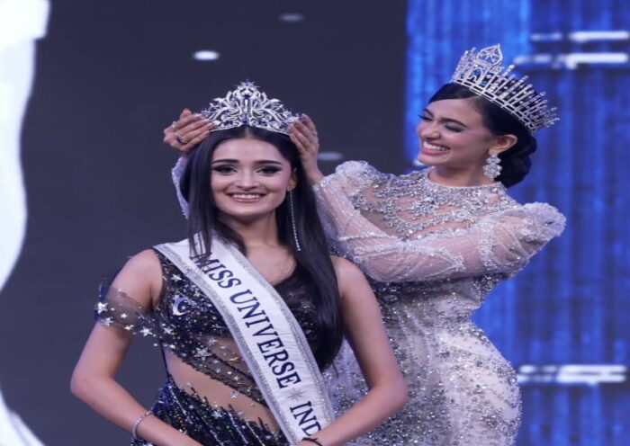 मनिका विश्वकर्मा बनीं मिस यूनिवर्स इंडिया 2025 (तस्वीर क्रेडिट@vanshikaupadhy1)