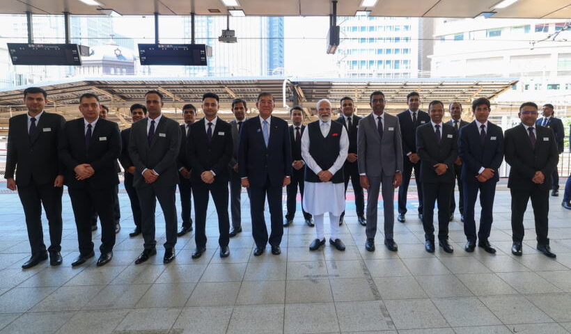 प्रधानमंत्री नरेंद्र मोदी और जापान के प्रधानमंत्री शिगेरु इशिबा (तस्वीर क्रेडिट@BJP4MP)