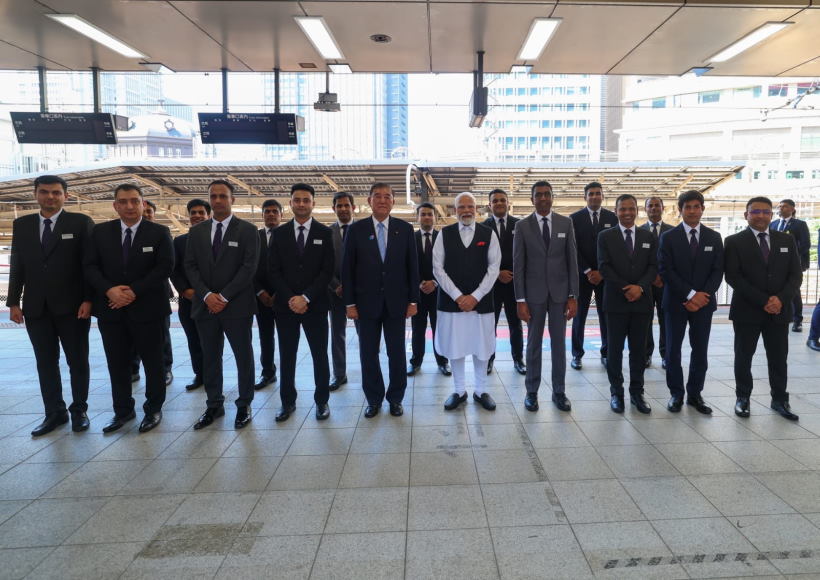 प्रधानमंत्री नरेंद्र मोदी और जापान के प्रधानमंत्री शिगेरु इशिबा (तस्वीर क्रेडिट@BJP4MP)