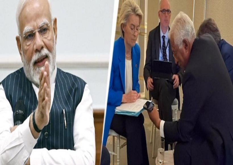 पीएम मोदी और यूरोपीय नेताओं के मध्य हुई अहम वार्ता (तस्वीर क्रेडिट@stripathi56)