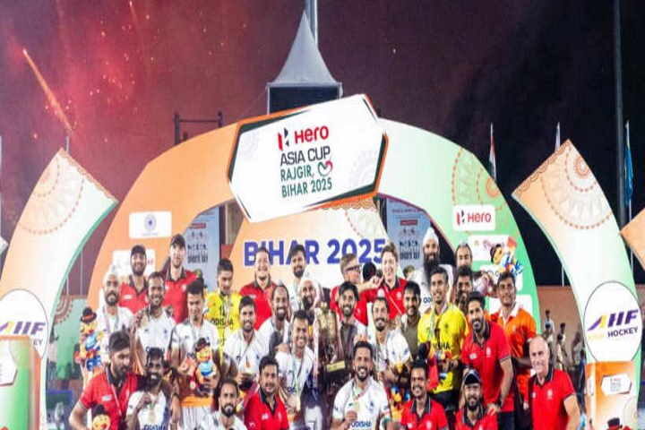 भारतीय हॉकी टीम बना हॉकी एशिया कप 2025 चैंपियन (तस्वीर क्रेडिट@RakeshAAPBihar)