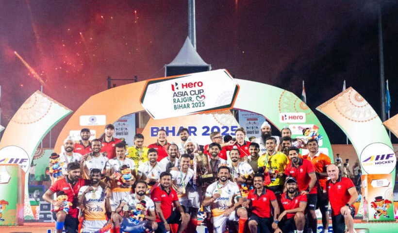 भारतीय हॉकी टीम बना हॉकी एशिया कप 2025 चैंपियन (तस्वीर क्रेडिट@RakeshAAPBihar)