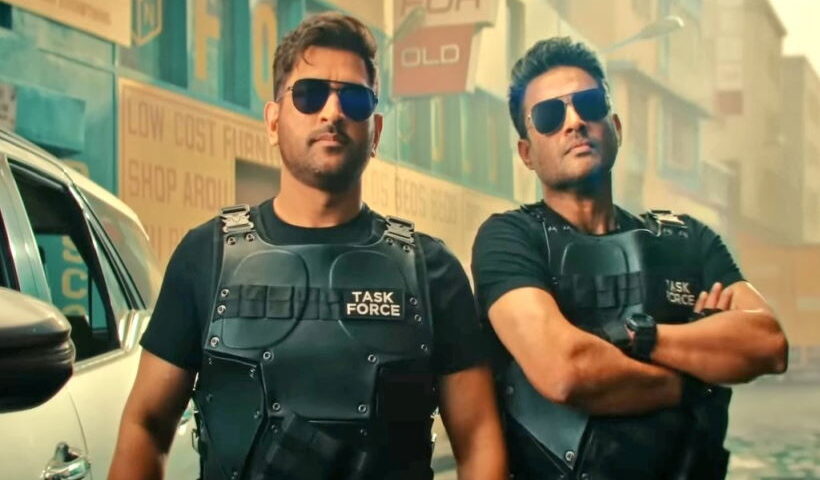 एमएस धोनी और अभिनेता आर. माधवन (तस्वीर क्रेडिट@champaranwala)