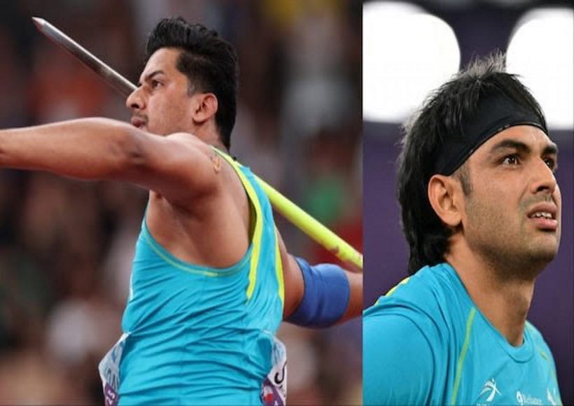 सचिन यादव और नीरज चोपड़ा (तस्वीर क्रेडिट@MithileshJMM)