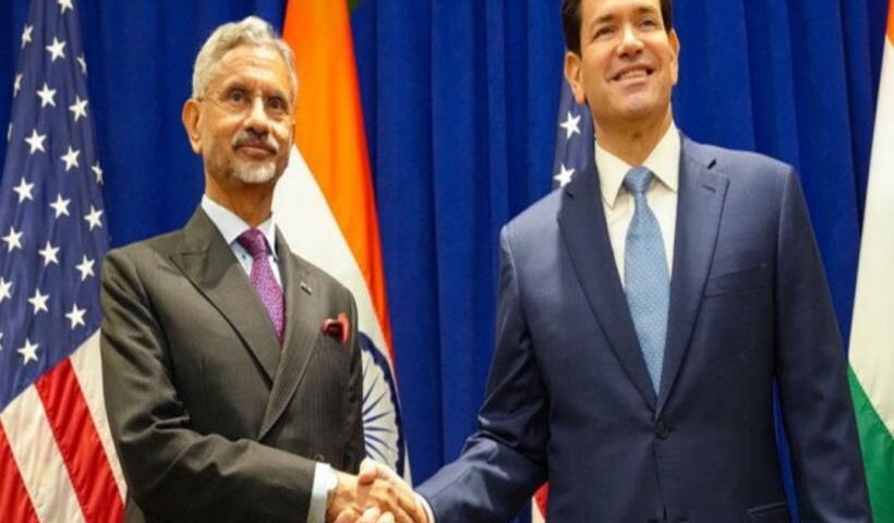 विदेश मंत्री एस.जयशंकर और अमेरिकी विदेश मंत्री मार्को रूबियो (तस्वीर क्रेडिट@Nirbhayyy_singh)