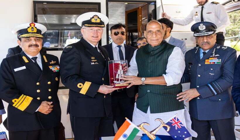 राजनाथ सिंह का ऑस्ट्रेलिया दौरा (तस्वीर क्रेडिट@rajnathsingh)