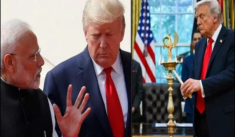 व्हाइट हाउस में दीपावली की रोशनी (तस्वीर क्रेडिट@OpIndia_in)