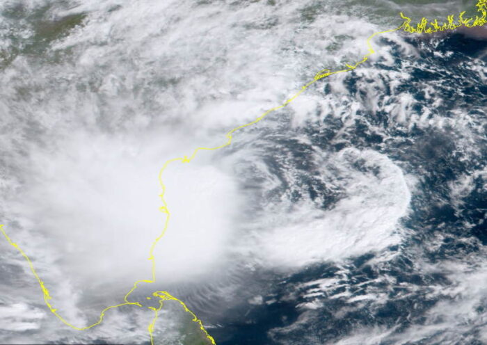 चक्रवात ‘मोंथा’ ने मचाया कहर (तस्वीर क्रेडिट@chennai13621472)