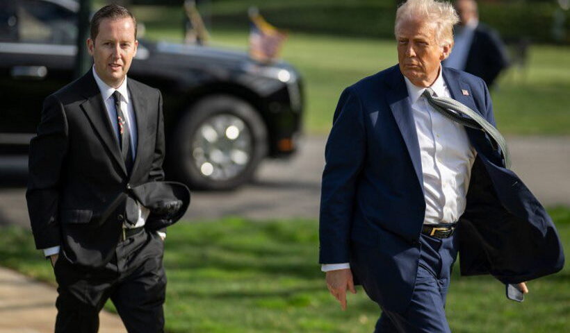 अमेरिका के राष्ट्रपति डोनाल्ड ट्रंप और सर्जियो गोर (तस्वीर क्रेडिट@umashankarsingh)