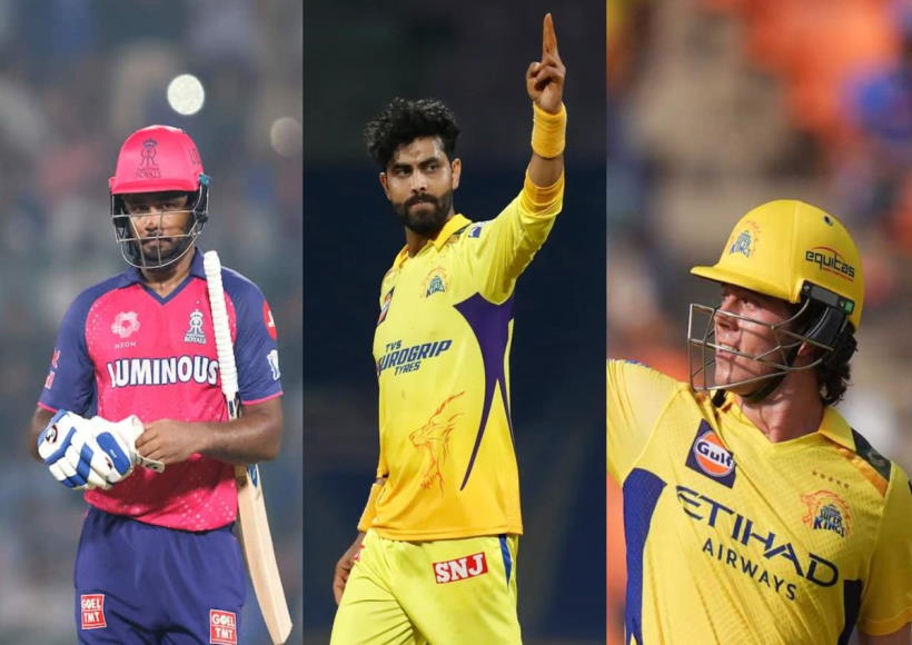 संजू सैमसन,रवींद्र जडेजा और सैम करन (तस्वीर क्रेडिट@iamajayjangirr)