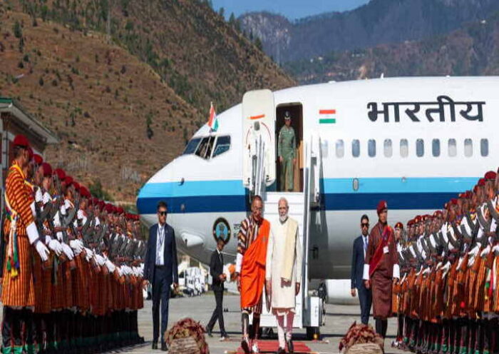 प्रधानमंत्री मोदी ने भूटान के प्रधानमंत्री शेरिंग तोबगे का आभार जताया (तस्वीर क्रेडिट@narendramodi)