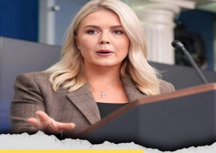 व्हाइट हाउस की प्रेस सचिव कैरोलिन लेविट (तस्वीर क्रेडिट@ArianaAriana65)