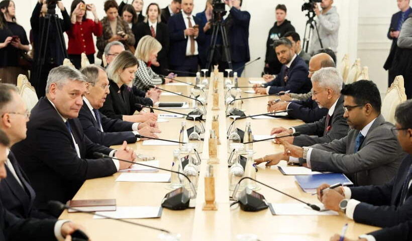मॉस्को में एस. जयशंकर और शीर्ष रूसी नेतृत्व के बीच उच्चस्तरीय वार्ता (तस्वीर क्रेडिट@sidhant)
