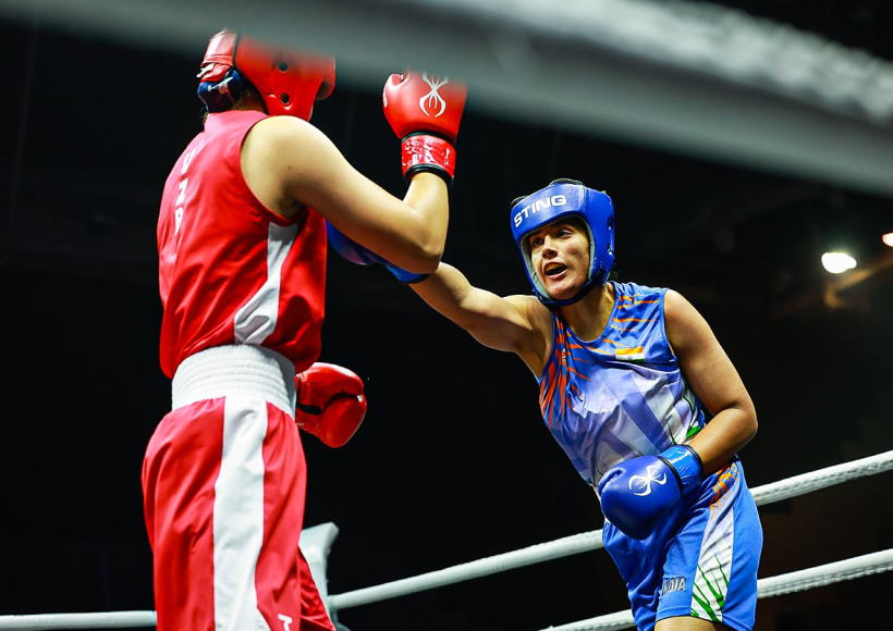 विश्व मुक्केबाजी कप में भारतीय महिला मुक्केबाजों का परचम (तस्वीर क्रेडिट@officekiran)