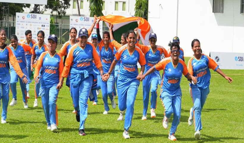 भारतीय महिला ब्लाइंड क्रिकेट टीम ने पहली बार टी20 वर्ल्ड कप जीता (तस्वीर क्रेडिट@drramansingh)