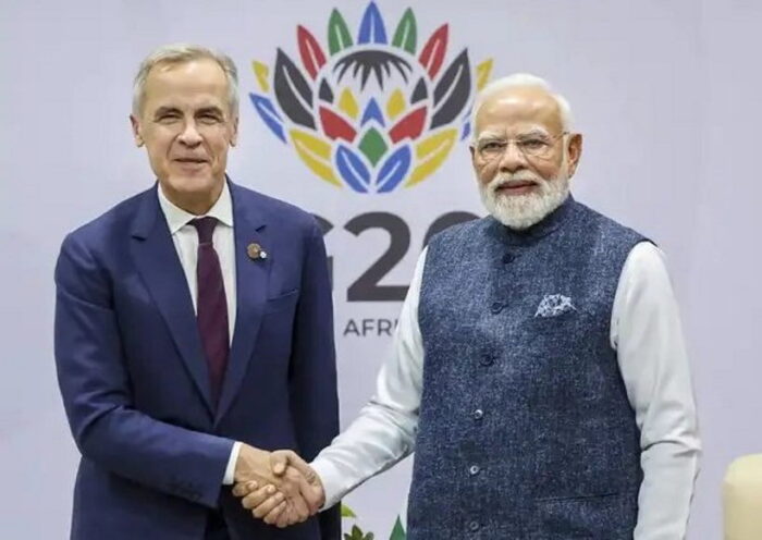 जी20 समिट में मोदी–कार्नी मुलाकात (तस्वीर क्रेडिट@Indianinfoguide)