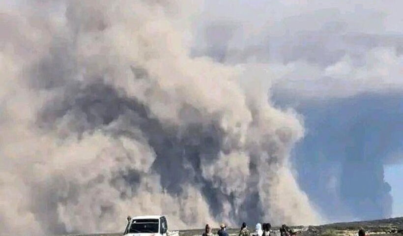 ज्वालामुखी विस्फोट का असर (तस्वीर क्रेडिट@AIRNewsHindi)