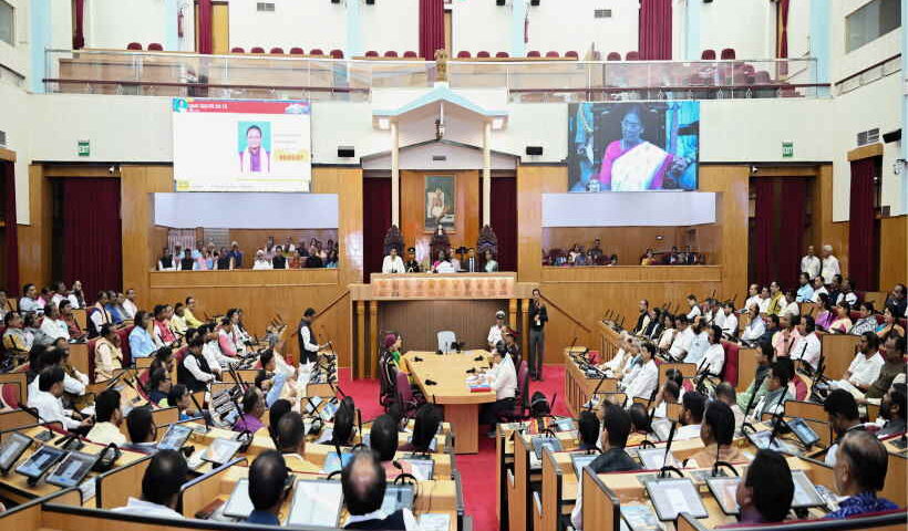 ओडिशा विधानसभा में राष्ट्रपति द्रौपदी मुर्मू का संबोधन (तस्वीर क्रेडिट@rashtrapatibhvn)