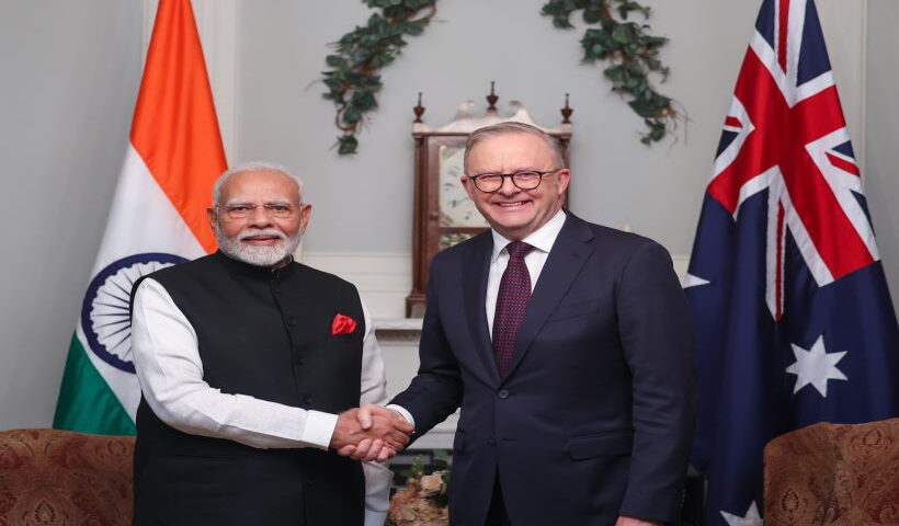 प्रधानमंत्री नरेंद्र मोदी और ऑस्ट्रेलिया के प्रधानमंत्री एंथनी अल्बनीज (तस्वीर क्रेडिट@narendramodi)