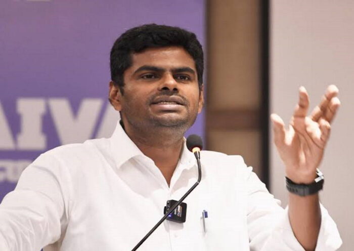 भारतीय जनता पार्टी (भाजपा) नेता के. अन्नामलाई (तस्वीर क्रेडिट@natrajan22)