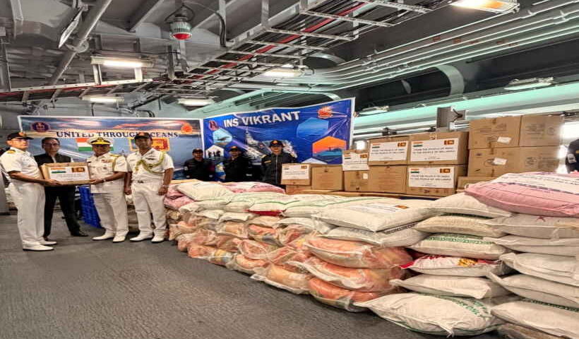 आईएनएस विक्रांत के नेतृत्व में चला ‘ऑपरेशन सागर बंधु’ (तस्वीर क्रेडिट@MyGovHindi)