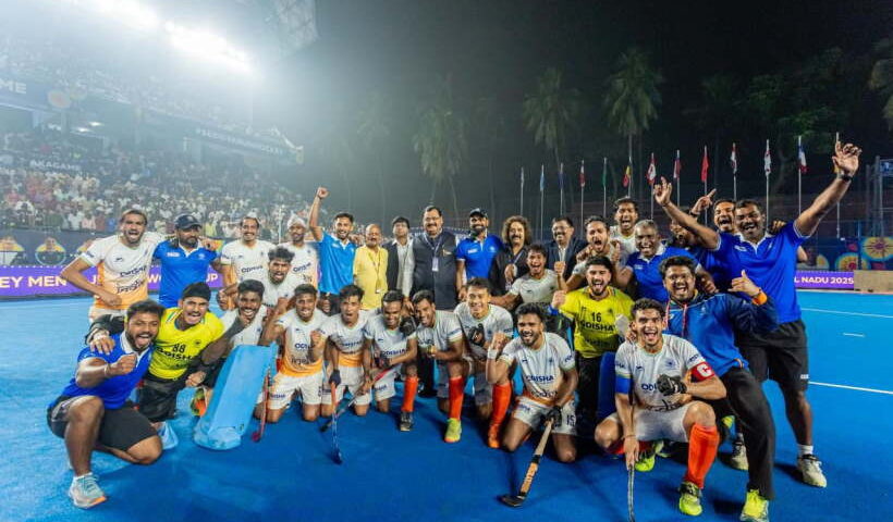 भारत ने मेंस जूनियर हॉकी वर्ल्ड कप 2025 का ब्रॉन्ज जीता (तस्वीर क्रेडिट@RaviDadaChavan)