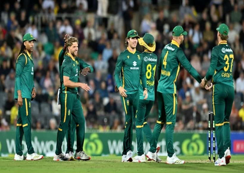 साउथ अफ्रीकी टीम (तस्वीर क्रेडिट@ASHRAFH58203689)