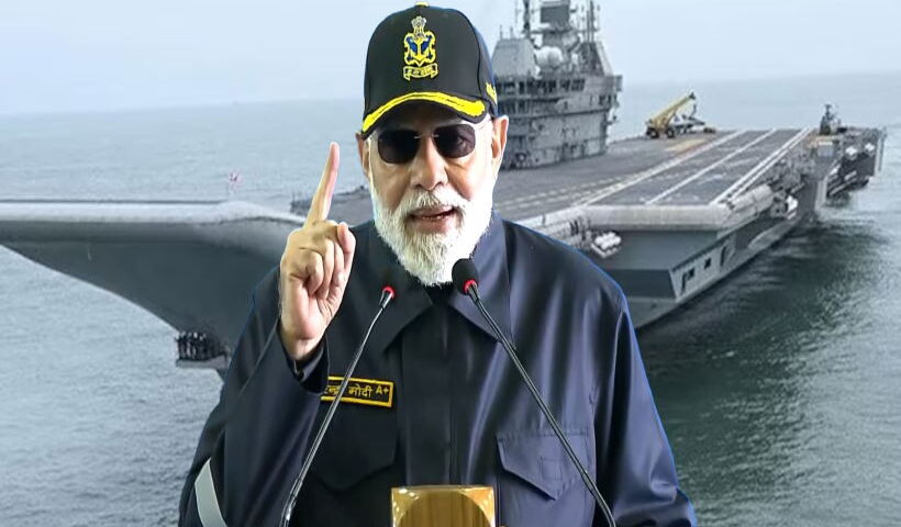 प्रधानमंत्री नरेंद्र मोदी ने भारतीय नौसेना दिवस की दी बधाई (तस्वीर क्रेडिट@bulbulroymishra)