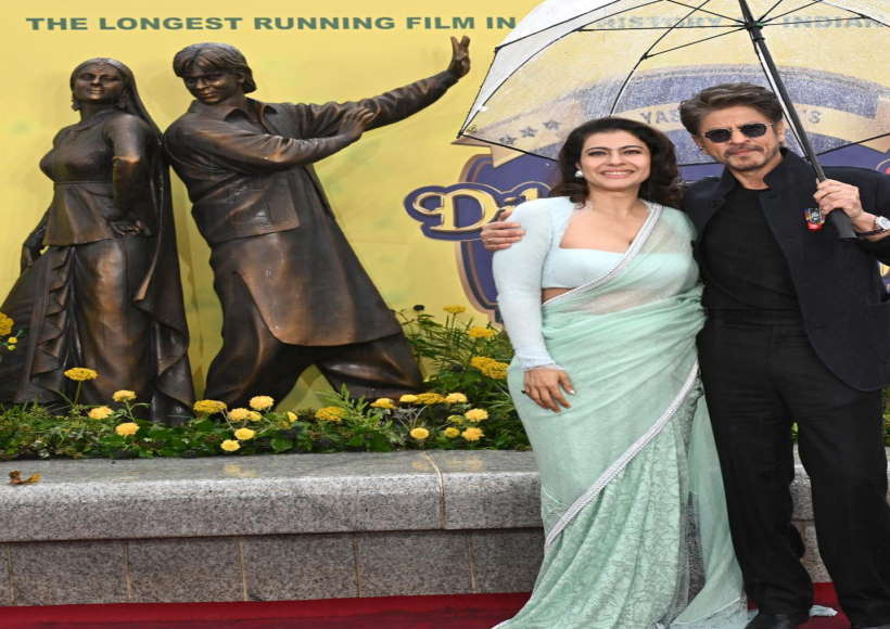 शाहरुख खान और काजोल (तस्वीर क्रेडिट@MissMalini)