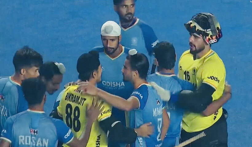 जूनियर हॉकी वर्ल्ड कप में भारत की बड़ी जीत (तस्वीर क्रेडिट@HarpreetLamba88)